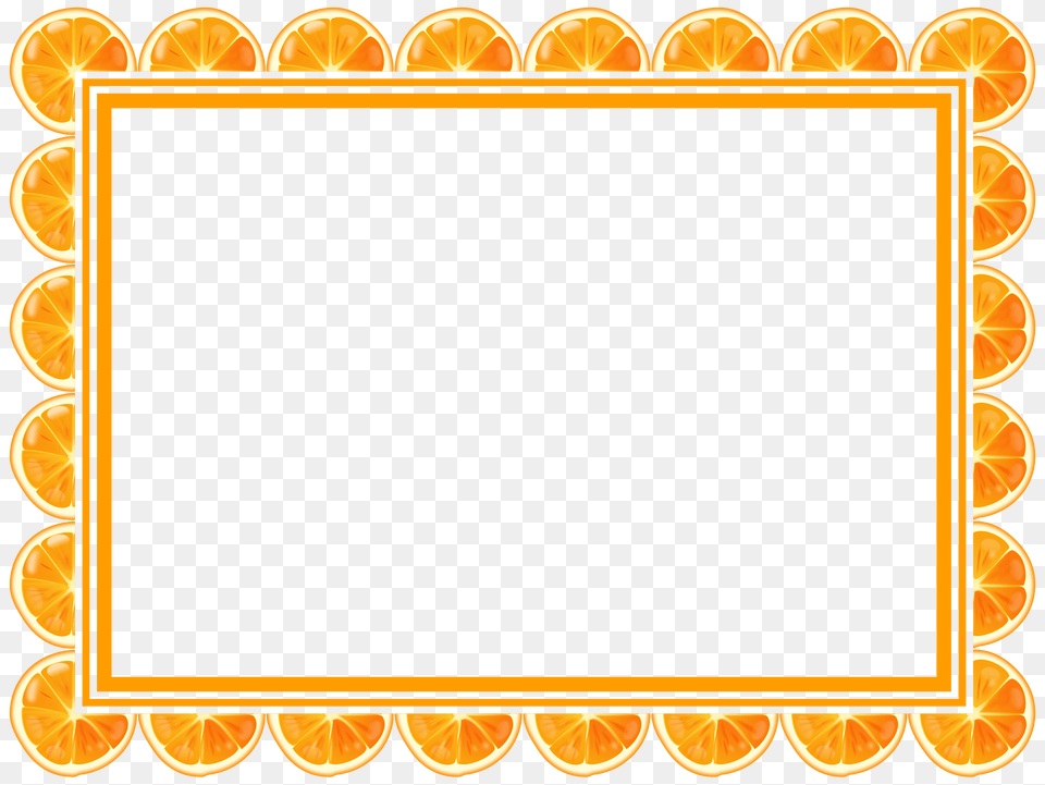 Orange Slice Frame Clipart, Citrus Fruit, Food, Fruit, Plant Free Transparent Png