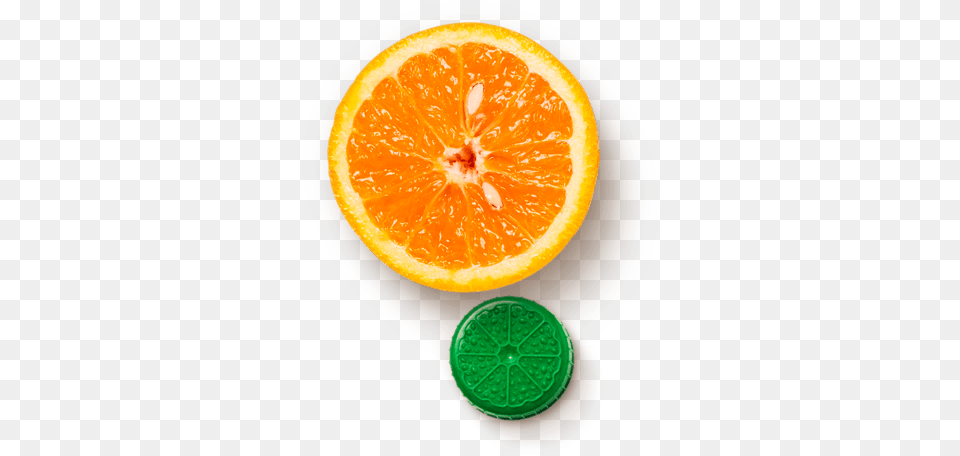 Orange Slice Lid On Florida39s Natural Brand Orange Orange Cross Section, Citrus Fruit, Food, Fruit, Plant Png