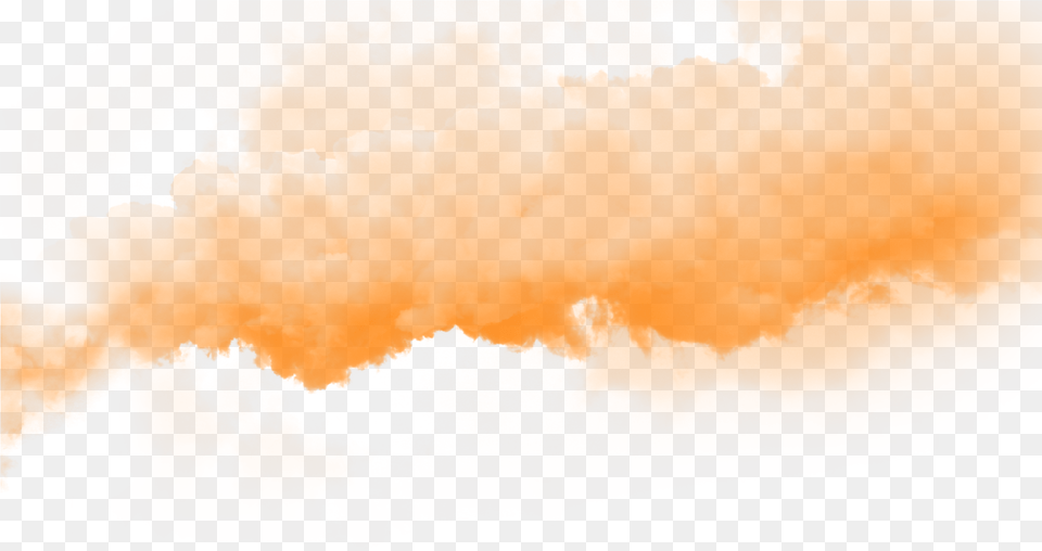 Orange Smoke Hd Watercolor Paint, Mountain, Nature, Outdoors, Volcano Free Png