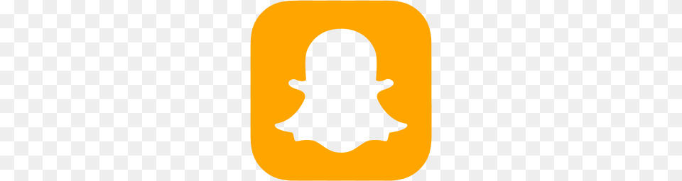 Orange Snapchat Icon, Art Free Png