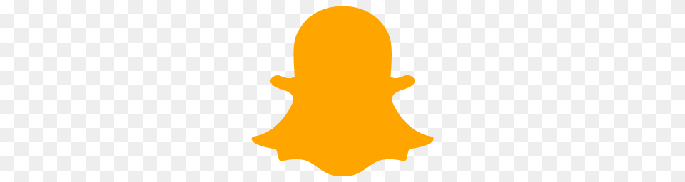 Orange Snapchat Icon, Art Free Png Download