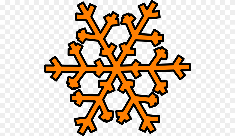 Orange Snowflake Clip Art, Nature, Outdoors, Pattern, Snow Free Transparent Png