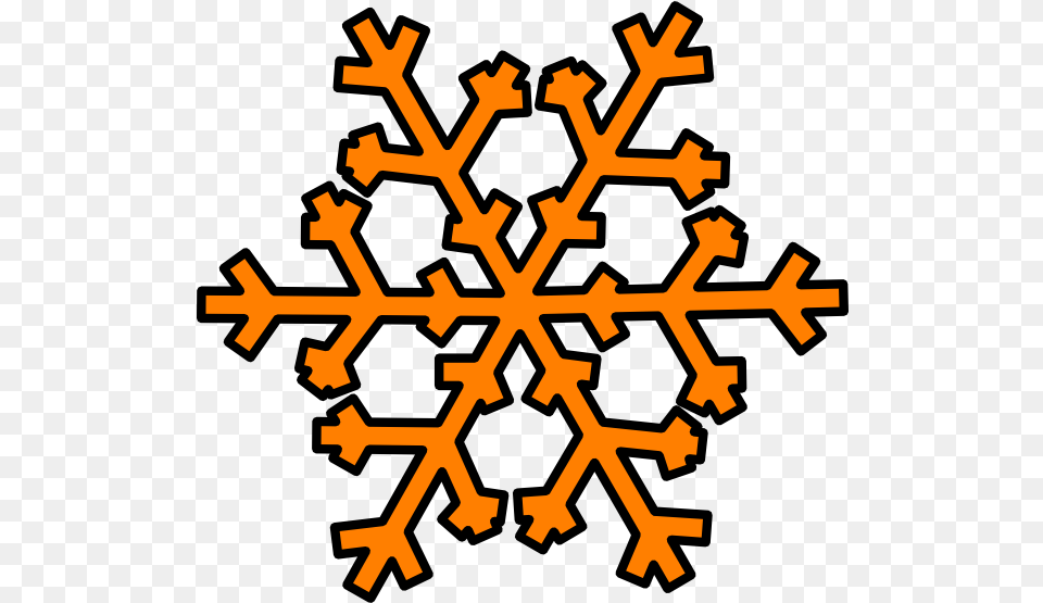 Orange Snowflake Clip Art Transparent Background Orange Snowflake Clipart, Nature, Outdoors, Snow Png
