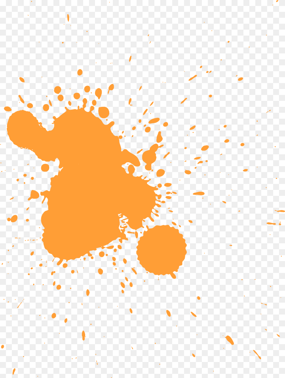 Orange Splat Image Transparent Orange Paint Splatter, Stain, Person, Face, Head Free Png