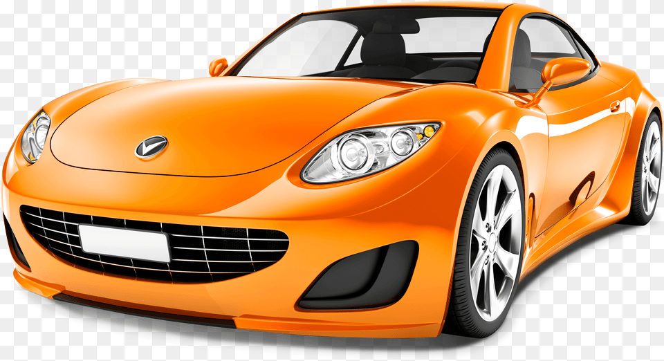 Orange Sports Car Sports Car Clipart, Vehicle, Transportation, Coupe, Sports Car Png