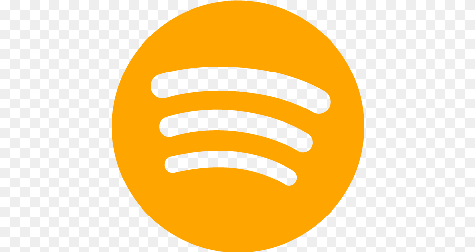 Orange Spotify Icon Orange Site Logo Icons Spotify Icon Blue, Electrical Device, Microphone, Sphere Free Png Download