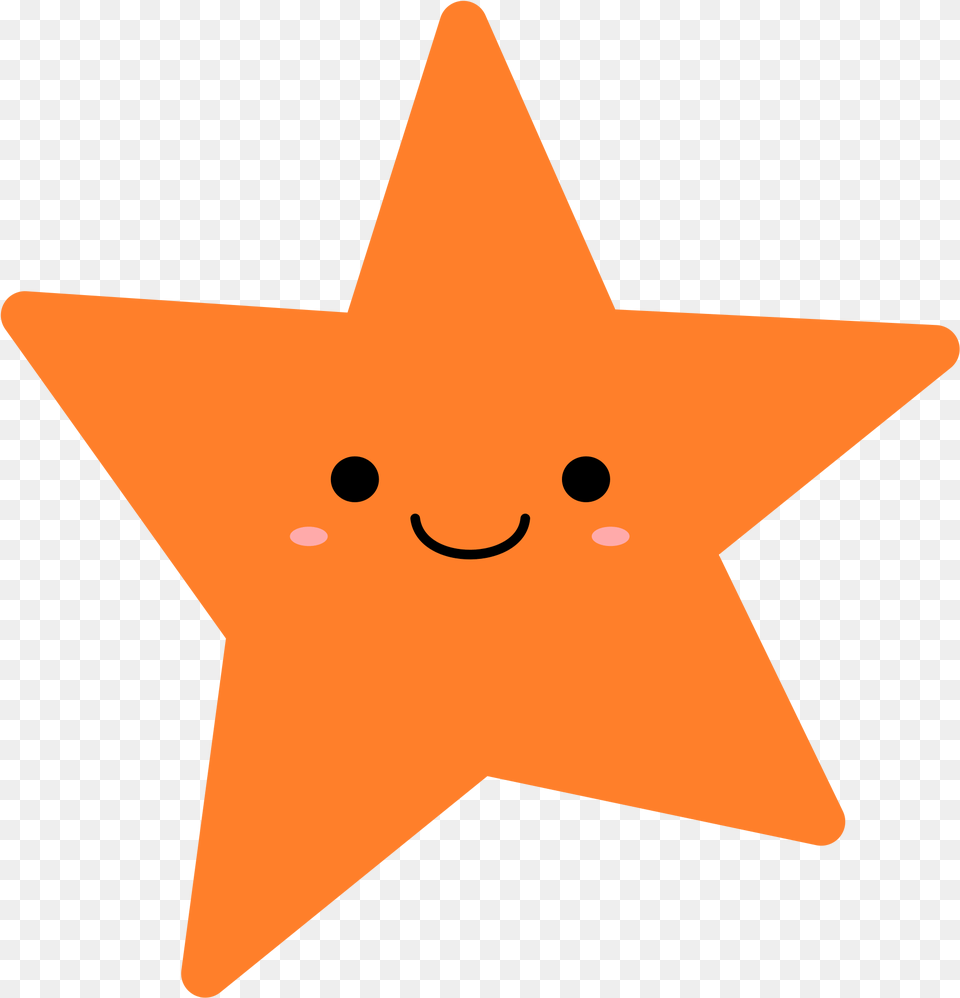Orange Star Vector Clipart Image Illustration, Star Symbol, Symbol, Person Png