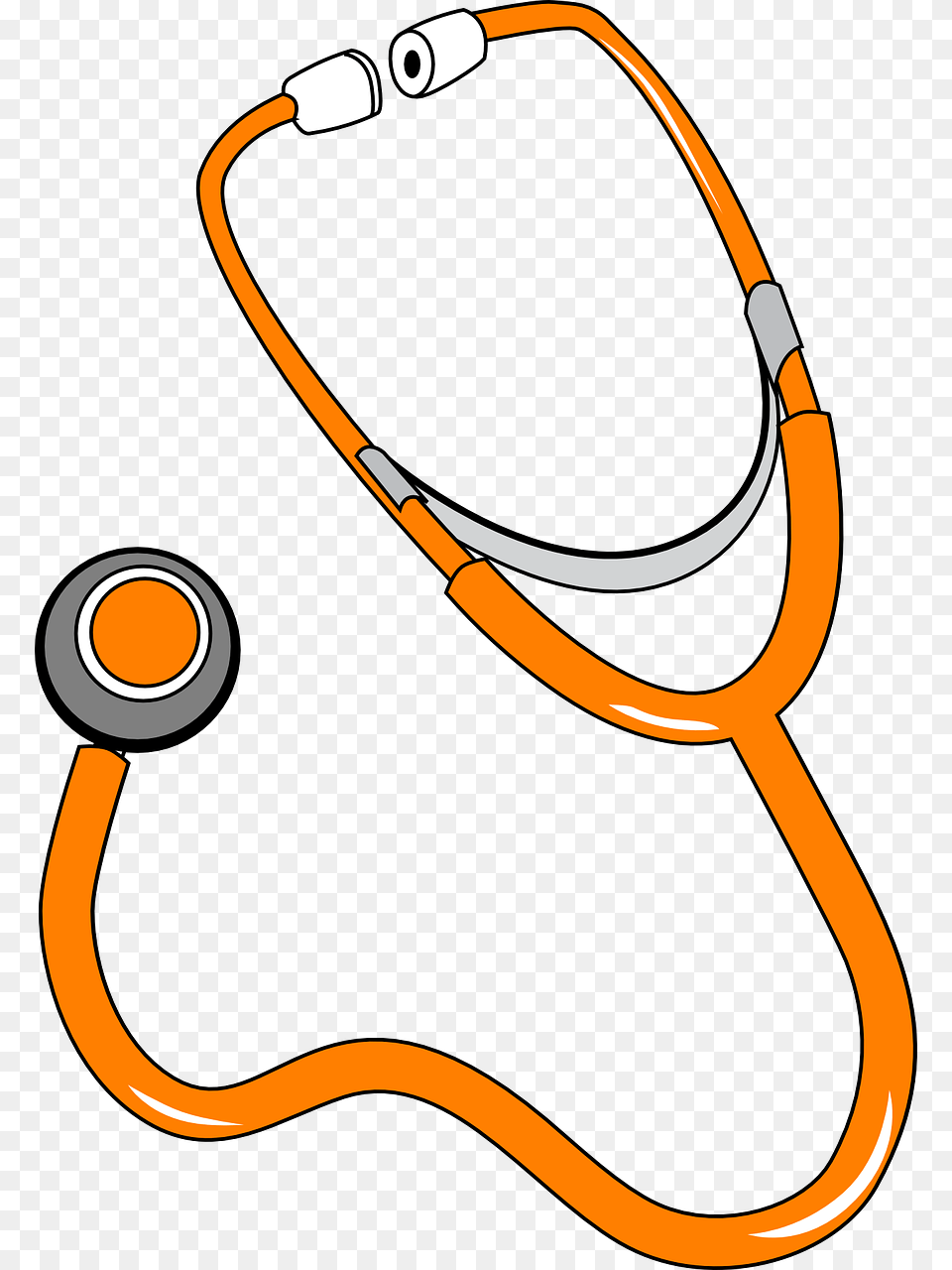 Orange Stethoscope Clipart, Bow, Weapon Free Png