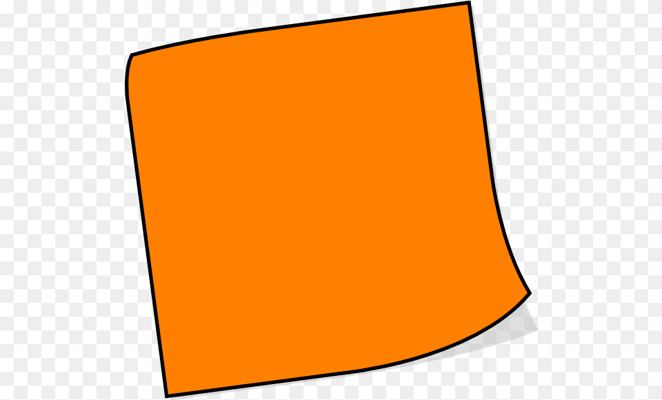 Orange Sticky Note Clip Art Orange Post It Note Clipart, Text, Blackboard Png Image