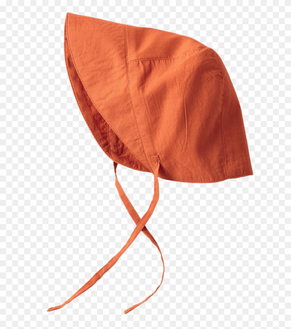 Orange Sunbonnet, Bonnet, Clothing, Hat, Person Free Png Download