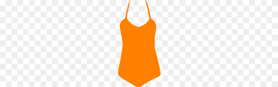 Orange Swim Suit Clip Art, Clothing, Swimwear, Tank Top, Adult Png Image