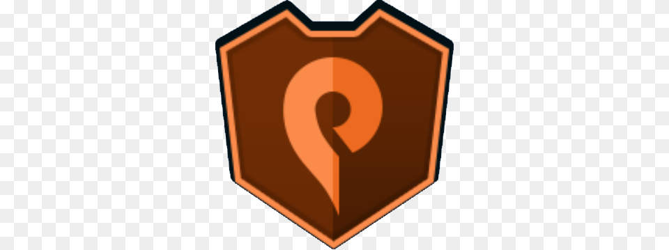 Orange Swirl Emblem, Armor, Shield, Disk Png Image