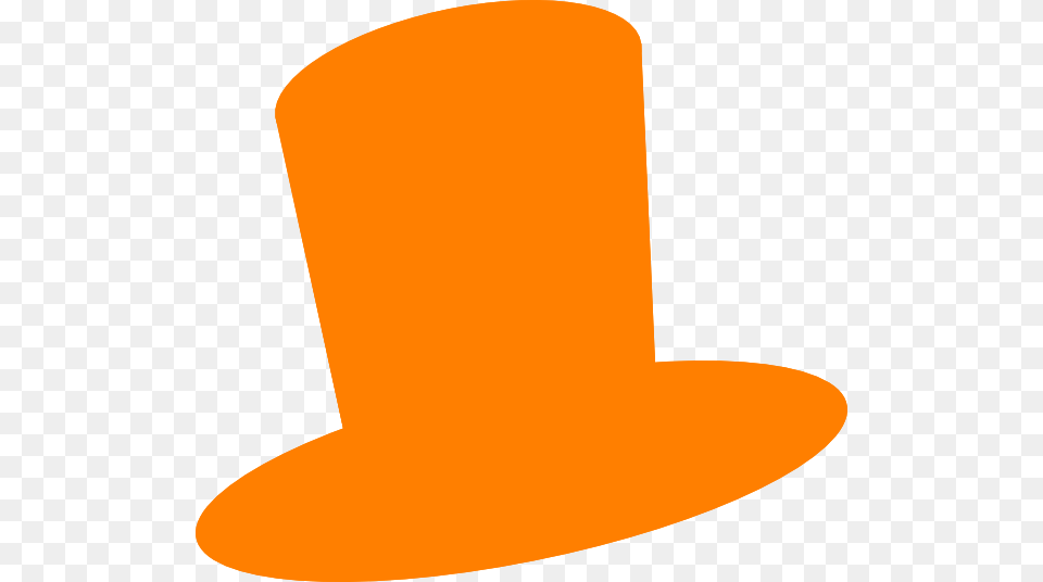 Orange Top Hat Clipart, Clothing Free Png Download