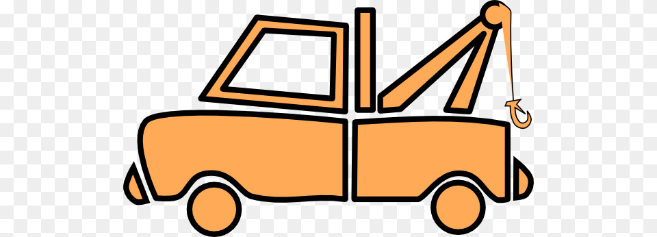 Orange Tow Truck Clip Art At Clker Tow Truck Clip Art, Vehicle, Transportation, Tow Truck, Tool Png Image