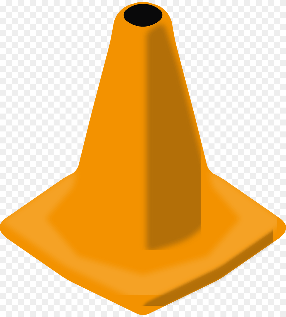 Orange Traffic Cone Clipart, Clothing, Hardhat, Helmet Free Transparent Png