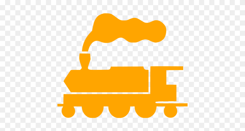 Orange Train Clipart Clip Art Images, Bulldozer, Machine Png Image