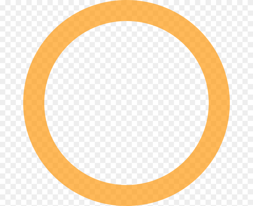 Orange Transparent Circle Outline, Art Png Image