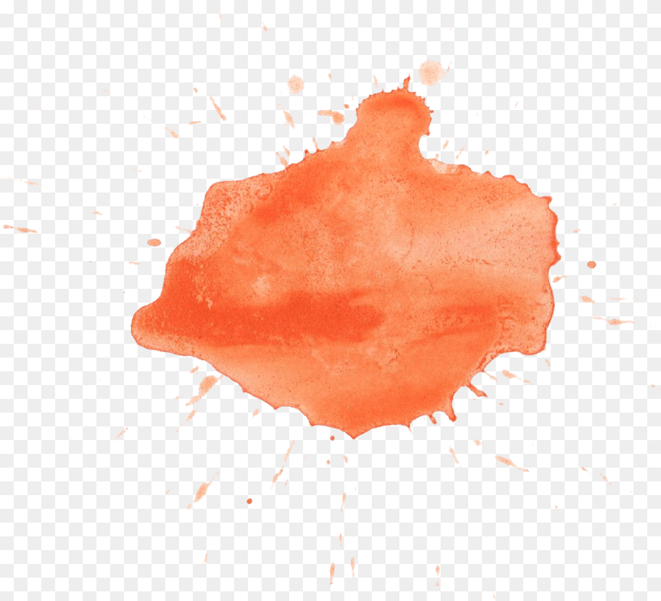 Orange Transparent Watercolour Water Colors Orange Transparent, Stain, Food, Fruit, Plant Free Png