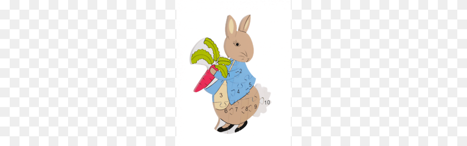 Orange Tree Toys Peter Rabbit Number Puzzle Sold For Hospice, Animal, Mammal Free Png