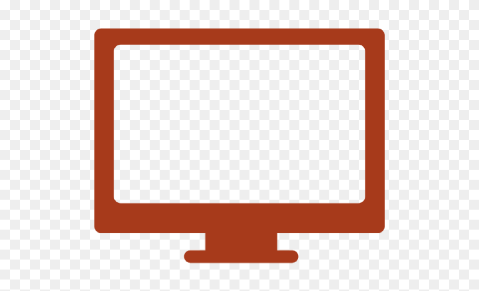 Orange Tv Icon, Computer Hardware, Electronics, Hardware, Monitor Free Png Download