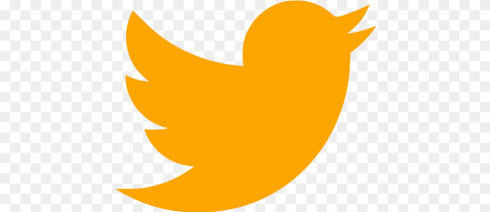 Orange Twitter Icon Transparent Twitter Logo Gray, Animal, Fish, Sea Life, Shark Png