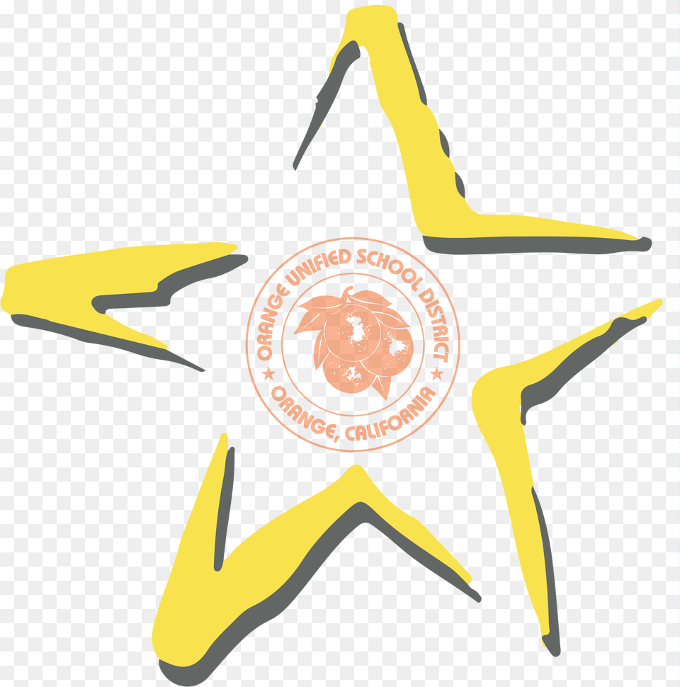 Orange Unified School District, Logo, Symbol, Badge, Star Symbol Free Png