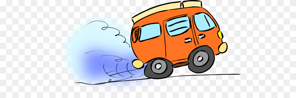 Orange Van Clip Art, Caravan, Transportation, Vehicle, Car Png Image
