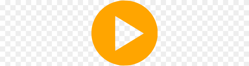 Orange Video Play Icon, Art Free Transparent Png