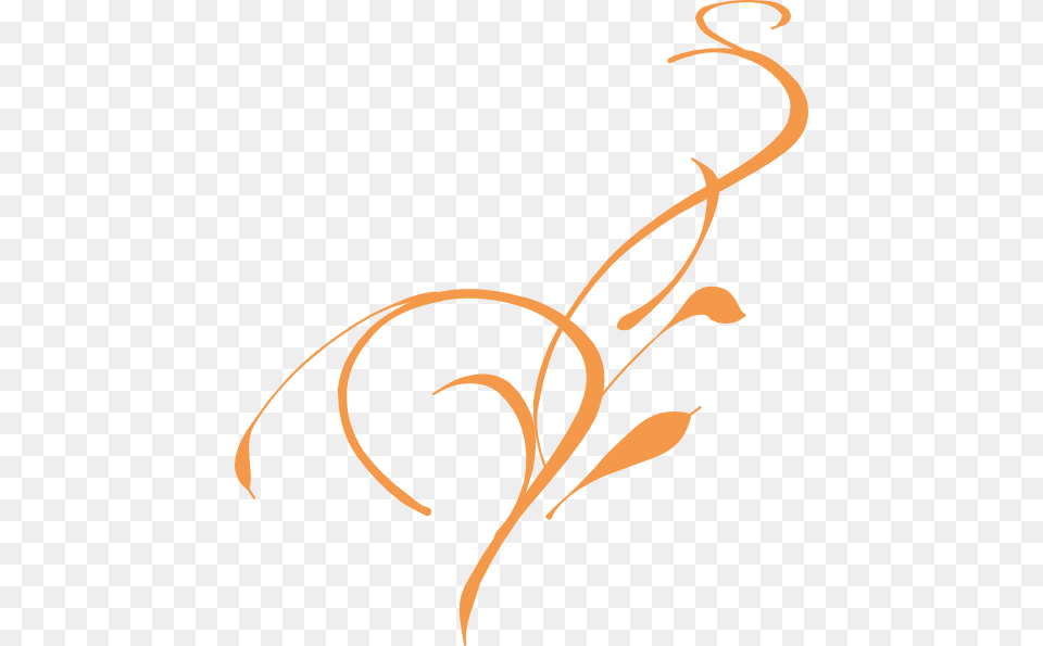 Orange Vine Clip Art Vine Clip Art, Floral Design, Graphics, Pattern Png Image