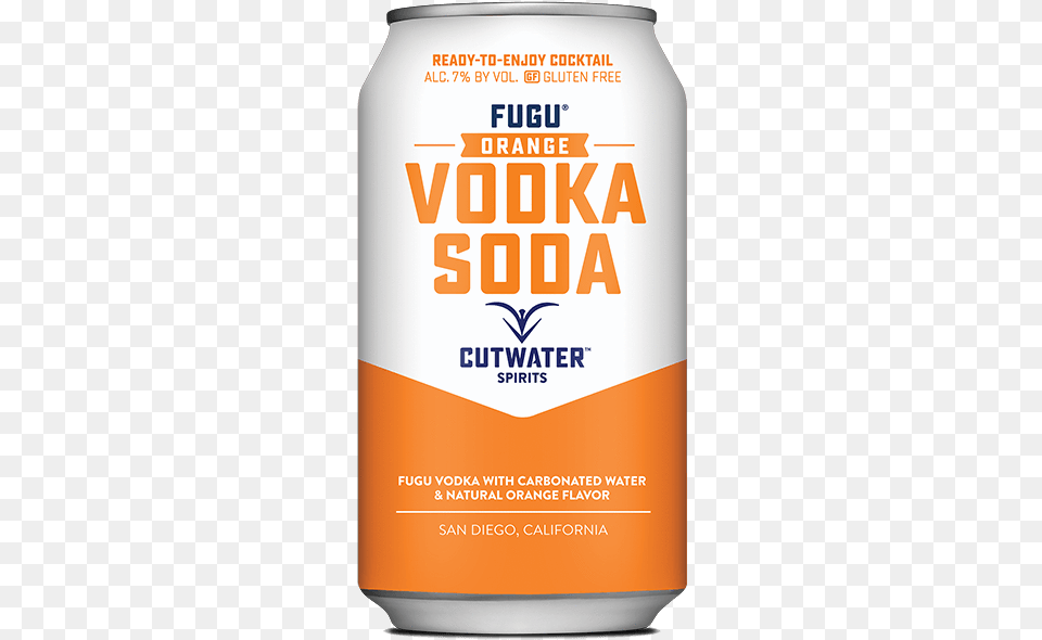 Orange Vodka Can, Alcohol, Beer, Beverage, Lager Free Png Download