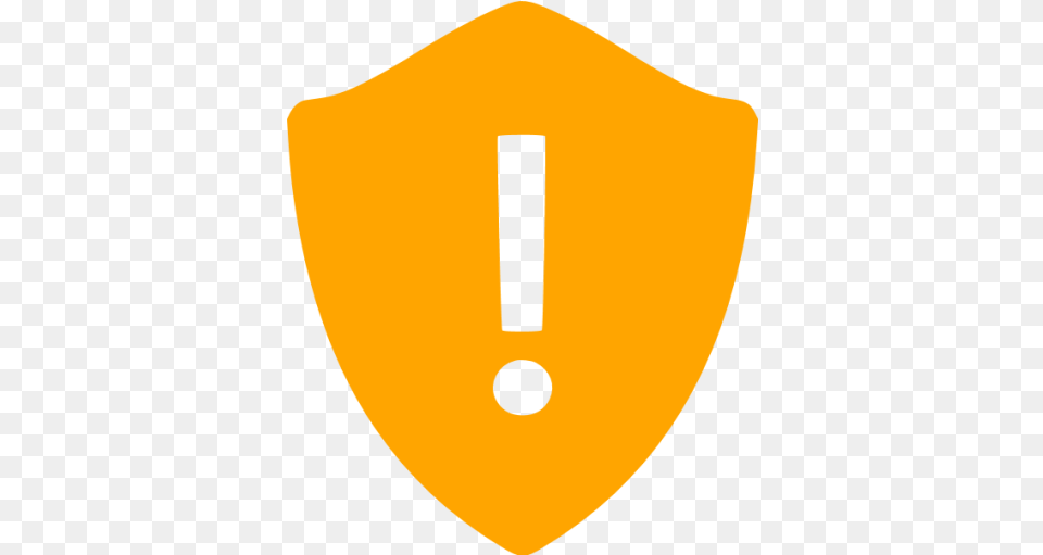 Orange Warning Shield Icon Orange Shield Icons Shield Icon Orange, Armor Free Png