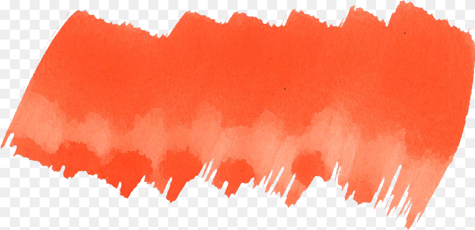 Orange Watercolor Brush Stroke Transparent Vol2 Visual Arts, Mountain, Nature, Outdoors Free Png