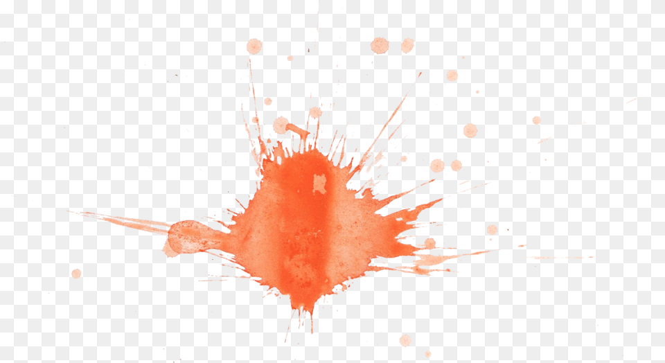 Orange Watercolor Splatter Transparent Onlygfxcom Visual Arts, Stain, Citrus Fruit, Food, Fruit Free Png Download