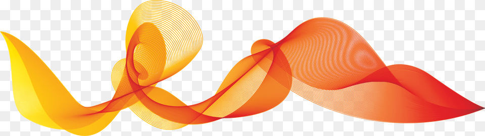 Orange Wave Vector, Animal, Art, Fish, Sea Life Free Png Download