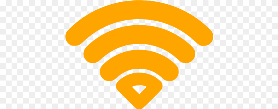 Orange Wifi Icon Orange Wifi Icons Wifi Icon, Banana, Food, Fruit, Plant Png Image