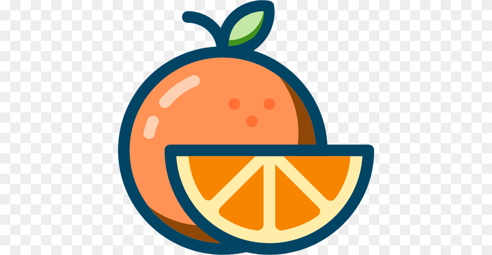 Orange With Slice, Citrus Fruit, Food, Fruit, Grapefruit Free Transparent Png