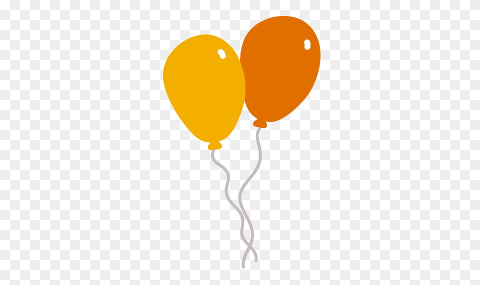 Orange Yellow Balloons, Balloon Png Image