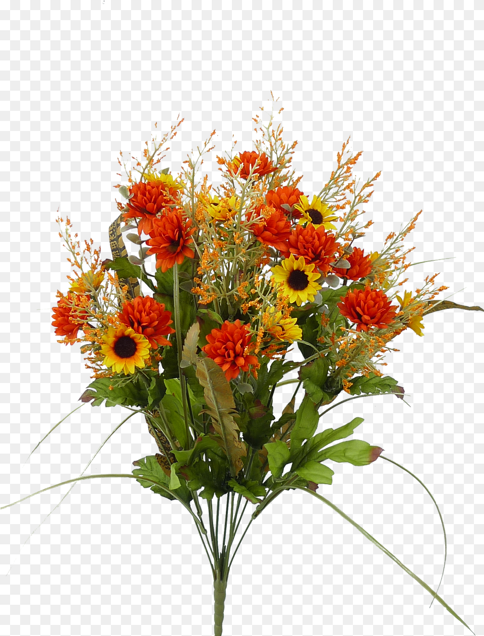 Orange Yellow Filler Flower Bush Bouquet, Flower Bouquet, Plant, Flower Arrangement, Daisy Png