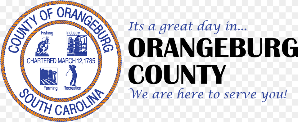 Orangeburg County Orangeburg County Seal, Logo, Person, Text Free Png Download