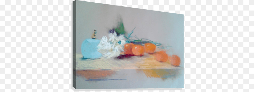 Oranges With A Touch Of Blue Canvas Print Blue, Art, Painting Png