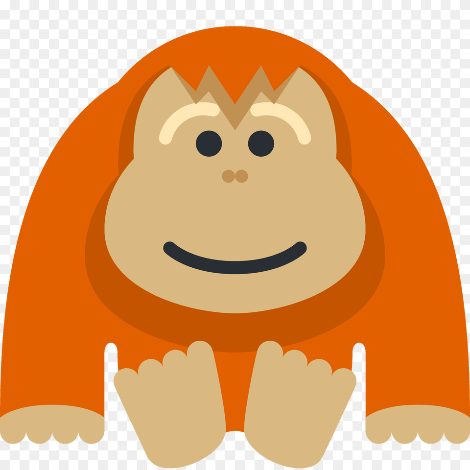 Orangutan Emoji Clipart, Plush, Toy, Face, Head Free Transparent Png