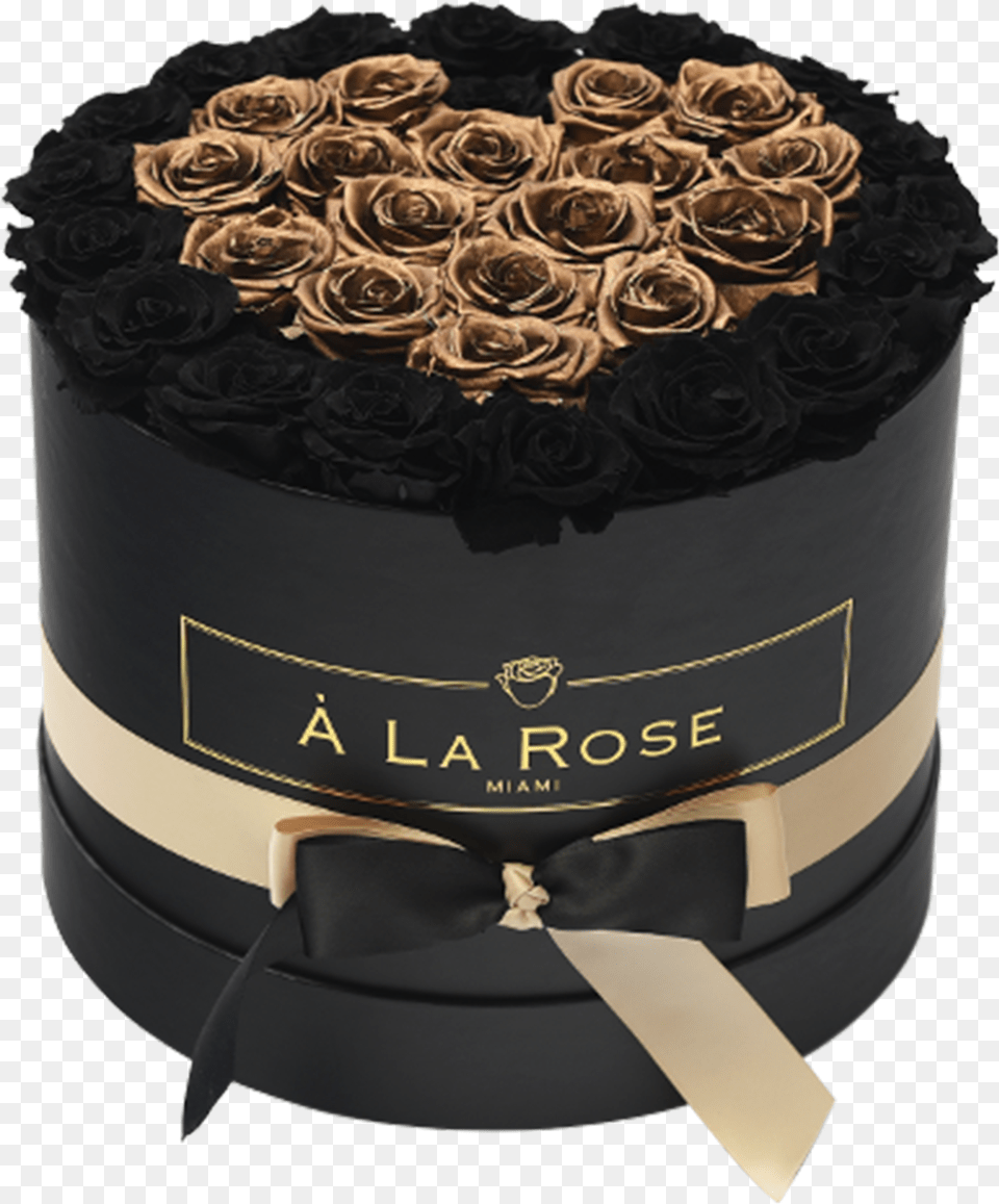 Orb Grand Black And Gold Heart Rosesclass Lazyload, Birthday Cake, Cake, Cream, Dessert Free Png