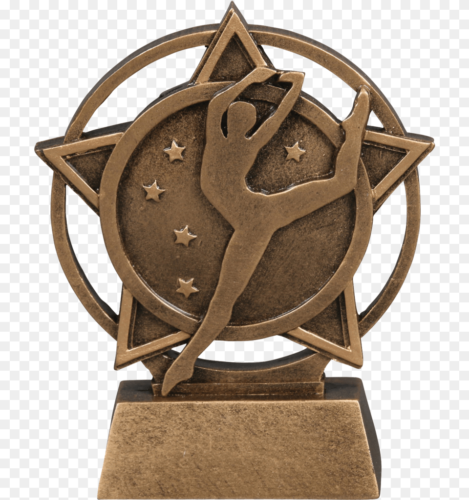 Orbit Resin Dance Trophy Soft Ball Trophy, Bronze, Machine, Wheel Free Transparent Png