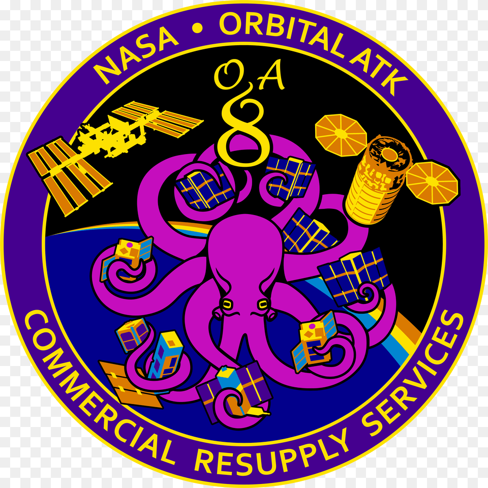 Orbital Sciences Crs Flight 8e Patch Cygnus Crs Oa, Logo, Emblem, Symbol Free Transparent Png