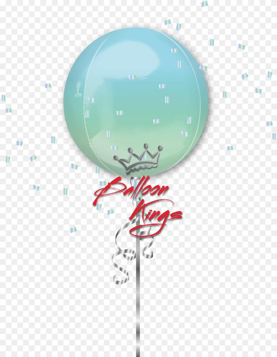 Orbz Ombre Blue Amp Green Transparent Curious George Birthday, Balloon, Paper Free Png Download