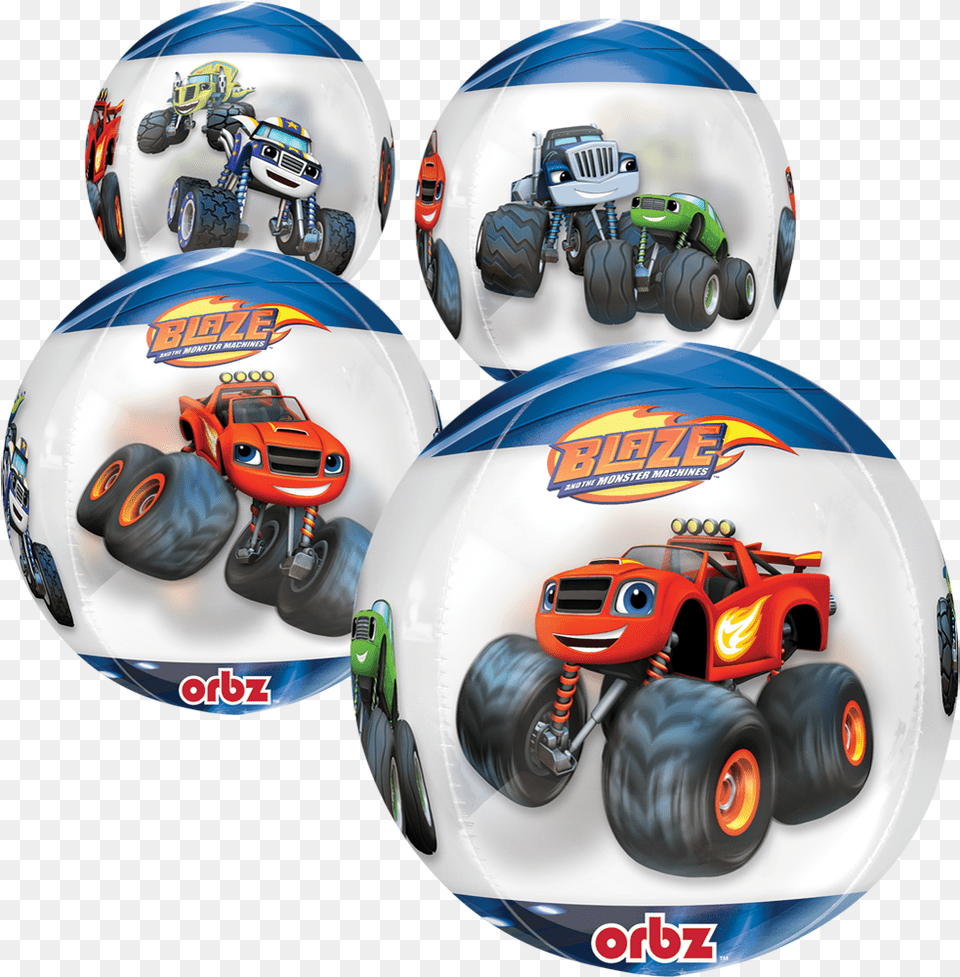 Orbz Trnsp Blaze Blaze And The Monster Machines Balloons, Helmet, Machine, Wheel, Car Free Png