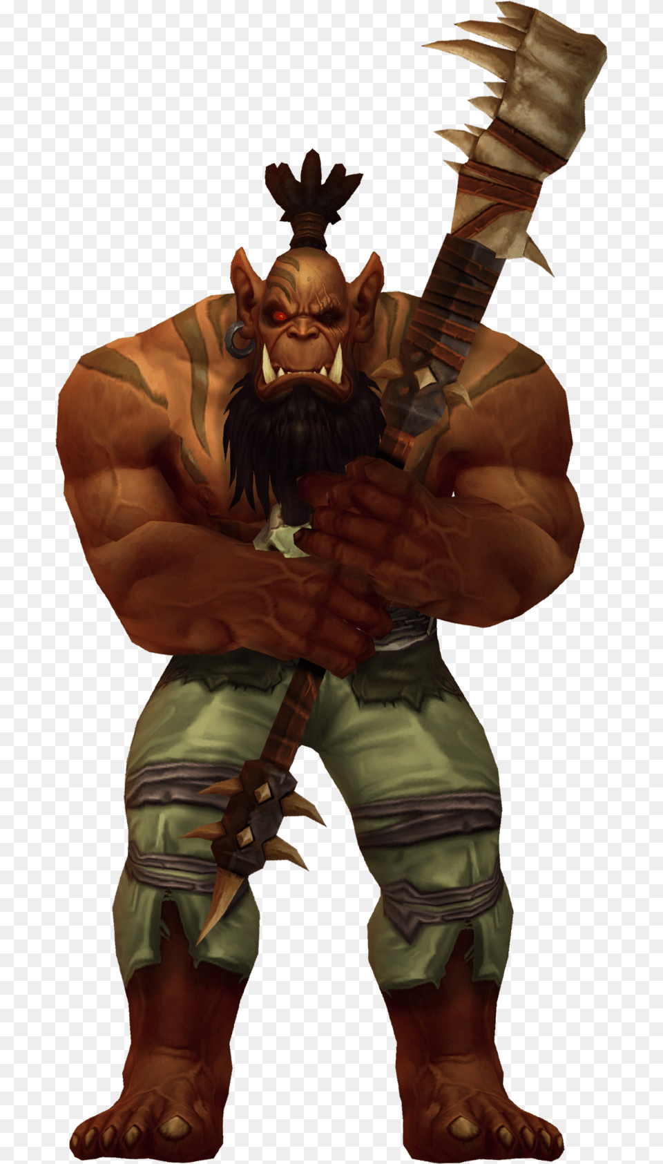 Orc With Transparent Background Kilrogg Deadeye, Adult, Male, Man, Person Free Png Download