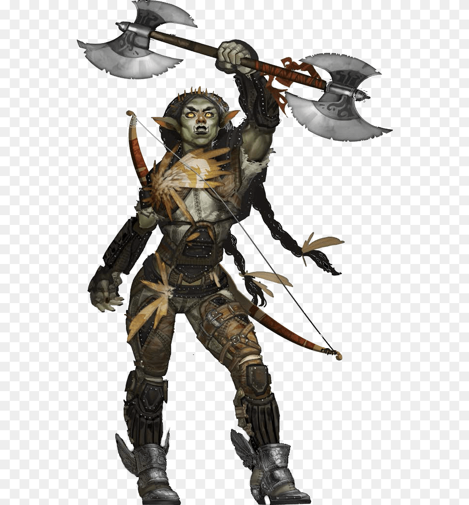 Orc Female Woman Battleaxe Warrior Fantasy Middleearth Dnd Half Orc Ranger, Adult, Wedding, Person, Bride Png