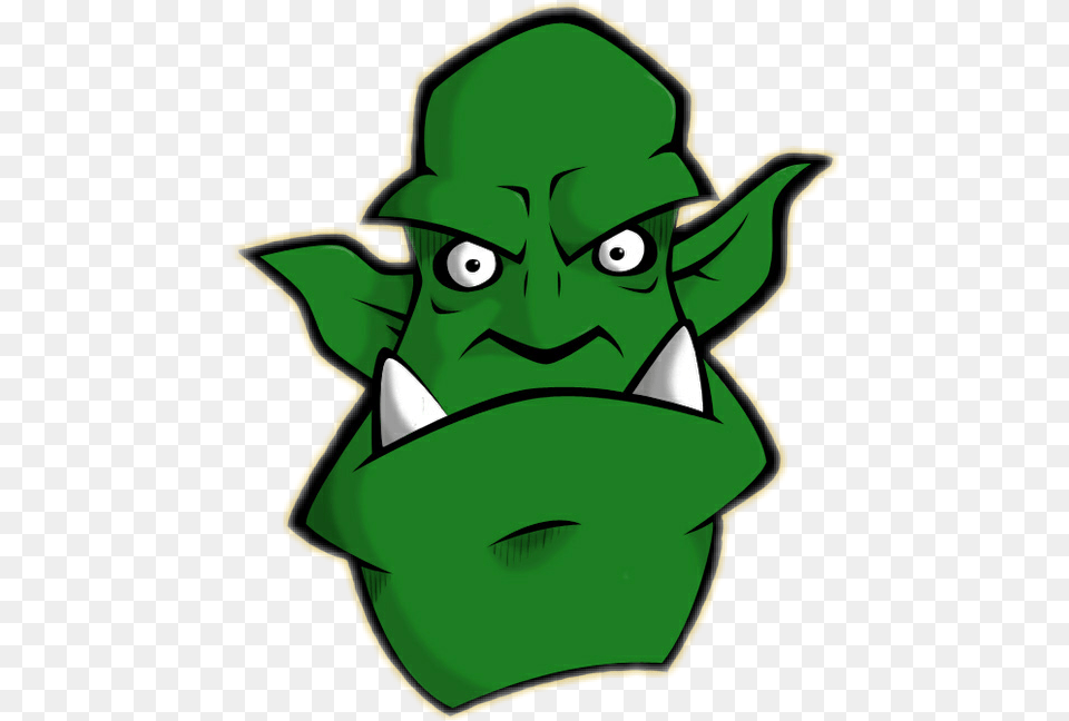 Orc Goblin Green Head, Baby, Person, Alien, Art Png