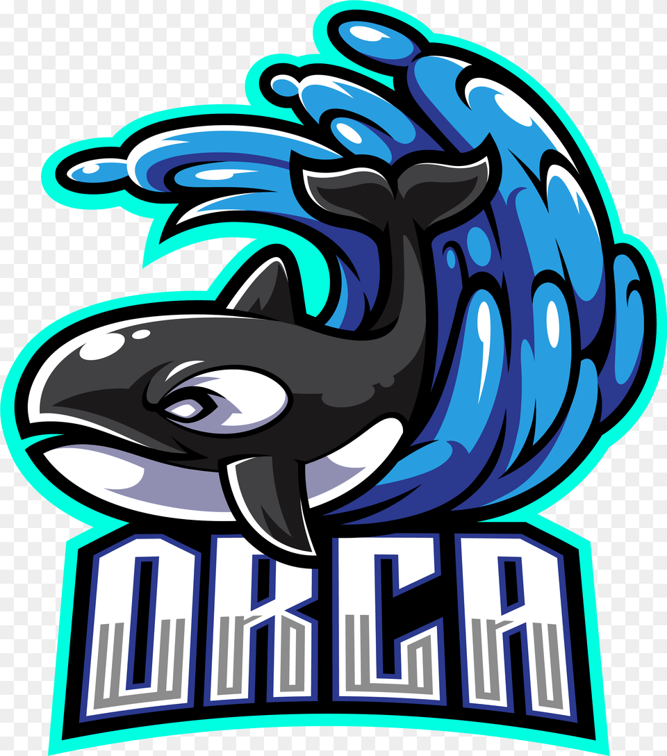 Orca Esport Mascot Logo Design By Water Logo Esport, Dynamite, Weapon, Animal, Sea Life Free Transparent Png